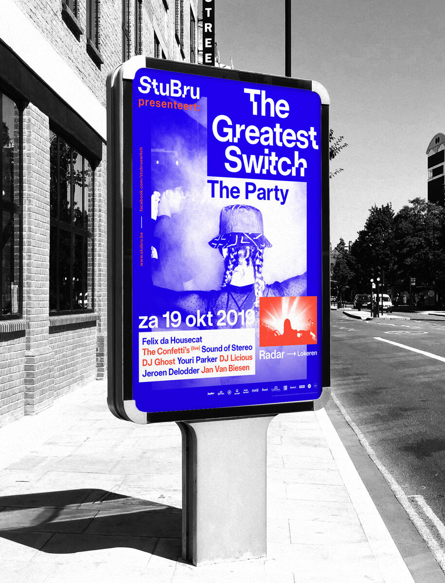 Event campaign for Switch by Stubru, via Nasty Mondays.